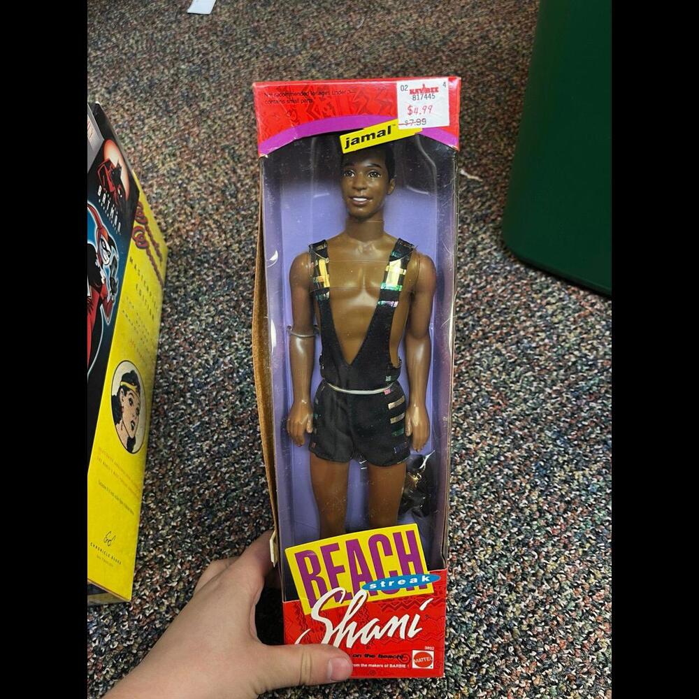 Vintage 1992 Mattel Beach Streak Shani African‎ American JAMAL Doll  #3802